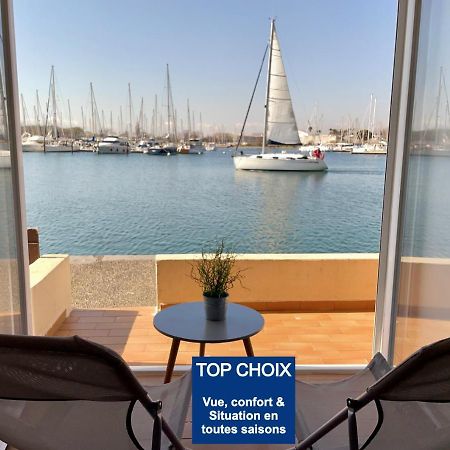 Studio - Les Pieds Dans L'Eau Agreable En Toutes Saisons 4 Couchages - Climatisation - Parking Prive - Piscine Sur Mer - Vue Magnifique Et Rare - Situation Optimum - Les Argonautes - Ile Des Pecheurs - Cap D'Agde Eksteriør bilde