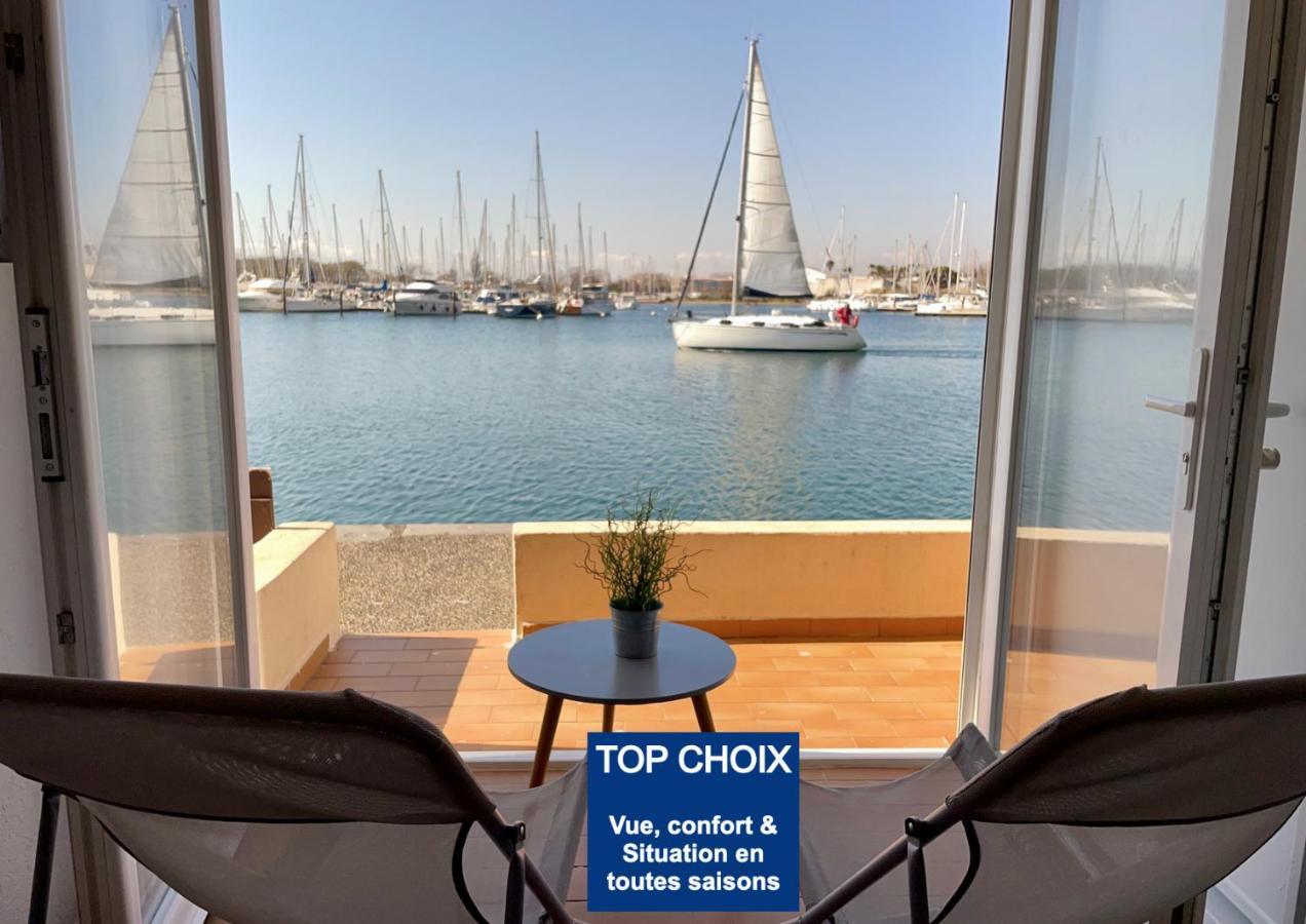 Studio - Les Pieds Dans L'Eau Agreable En Toutes Saisons 4 Couchages - Climatisation - Parking Prive - Piscine Sur Mer - Vue Magnifique Et Rare - Situation Optimum - Les Argonautes - Ile Des Pecheurs - Cap D'Agde Eksteriør bilde