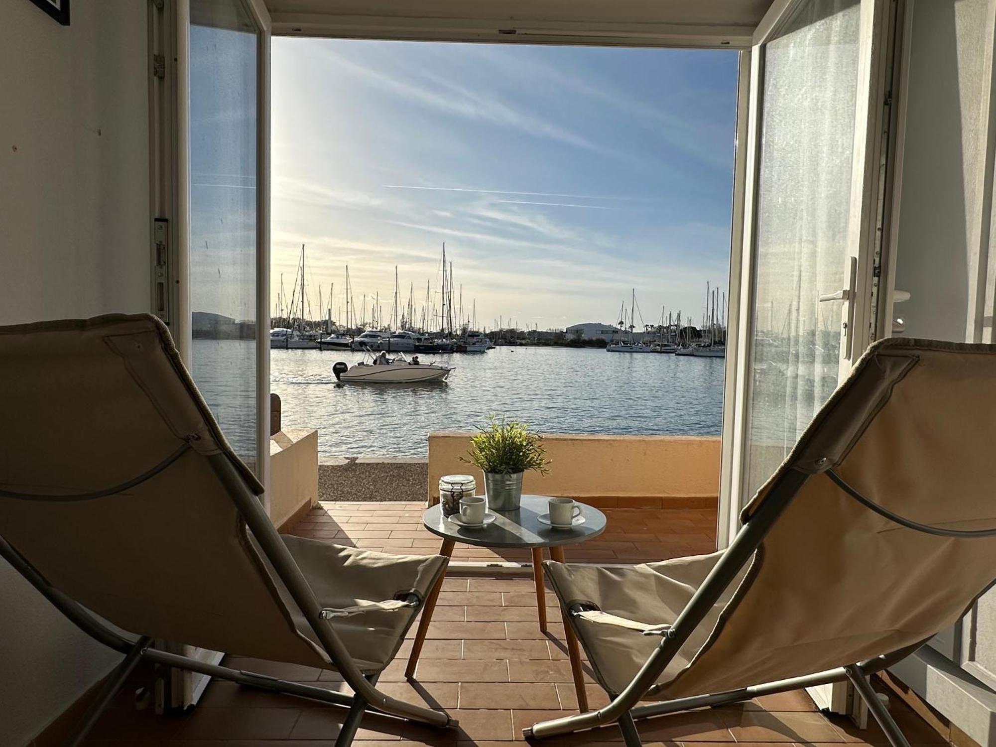 Studio - Les Pieds Dans L'Eau Agreable En Toutes Saisons 4 Couchages - Climatisation - Parking Prive - Piscine Sur Mer - Vue Magnifique Et Rare - Situation Optimum - Les Argonautes - Ile Des Pecheurs - Cap D'Agde Eksteriør bilde